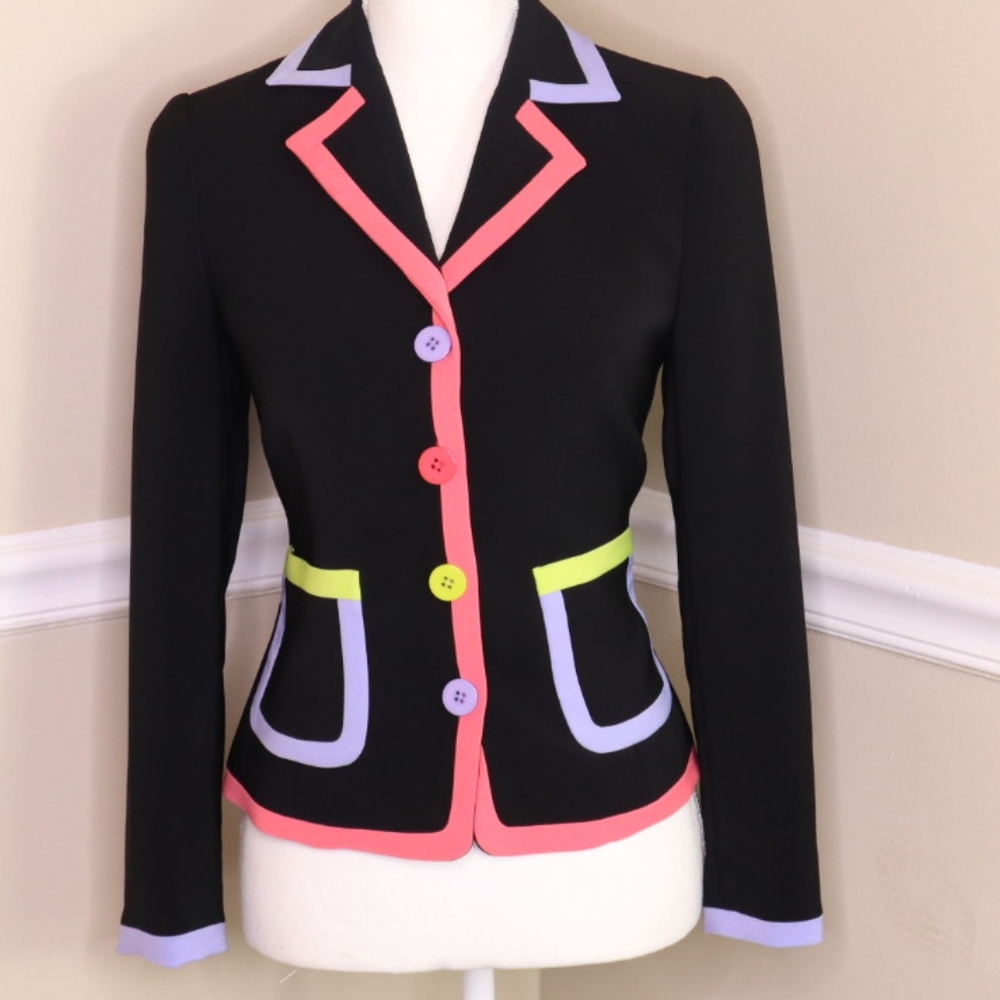 Stunning - Studio G - Unique Neon Blazer - 80s Vibe with a Modern Structure